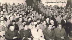 Reunión en el cine Campios (hacia 1940)